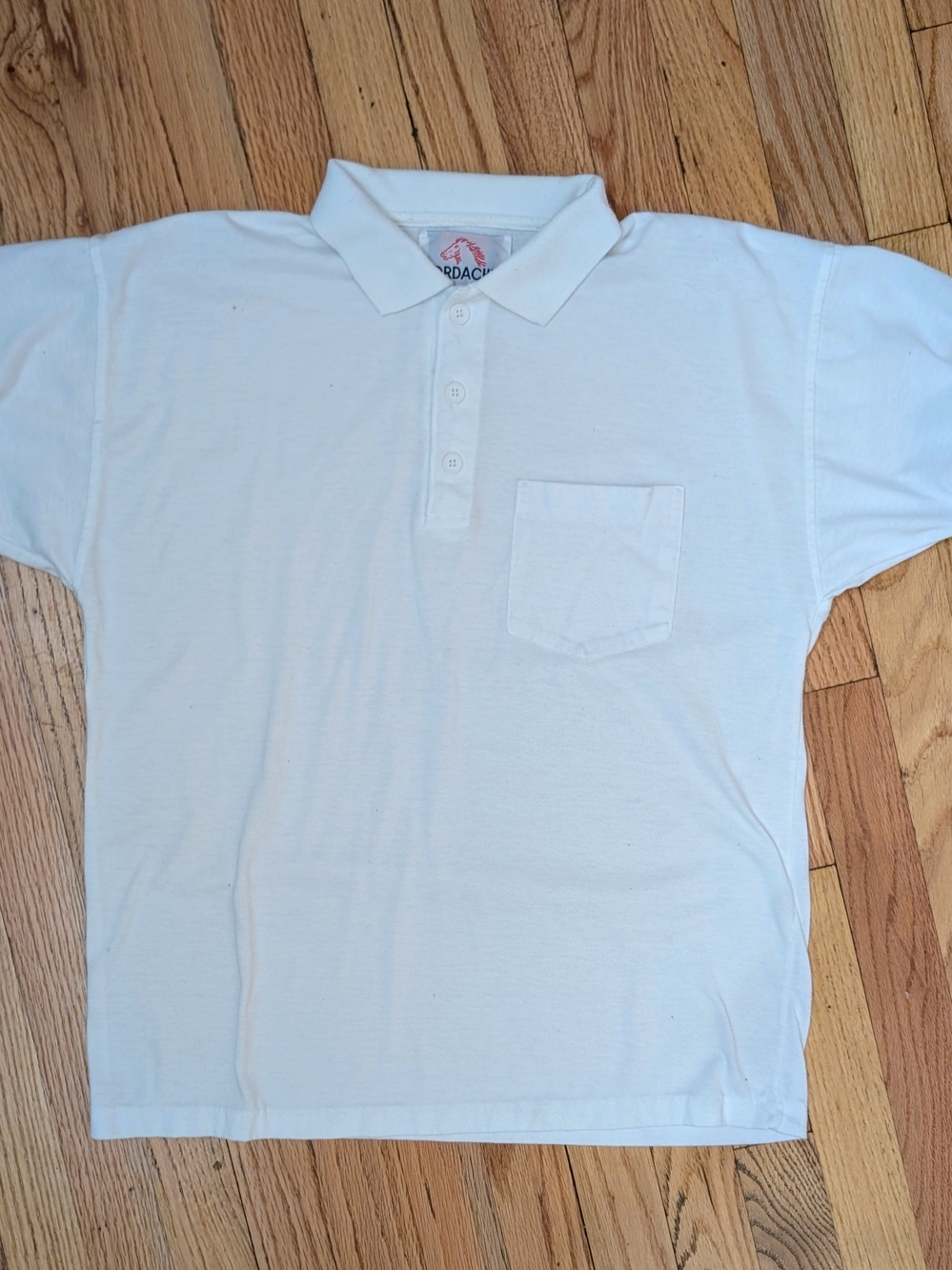 Vintage Jordache White Polo Shirt | 80s/90s Minimalist Classic